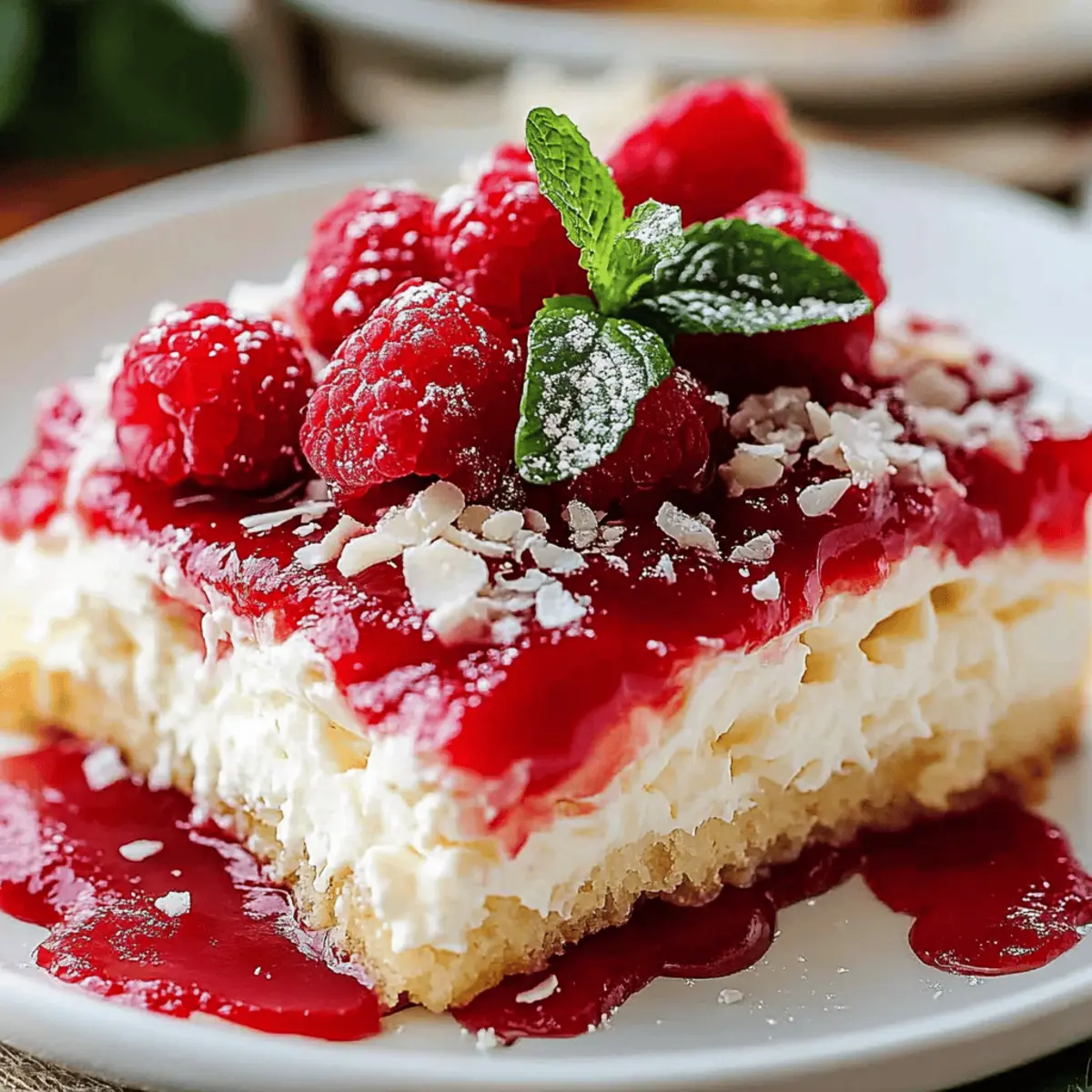 Raspberry Zinger Poke Cake