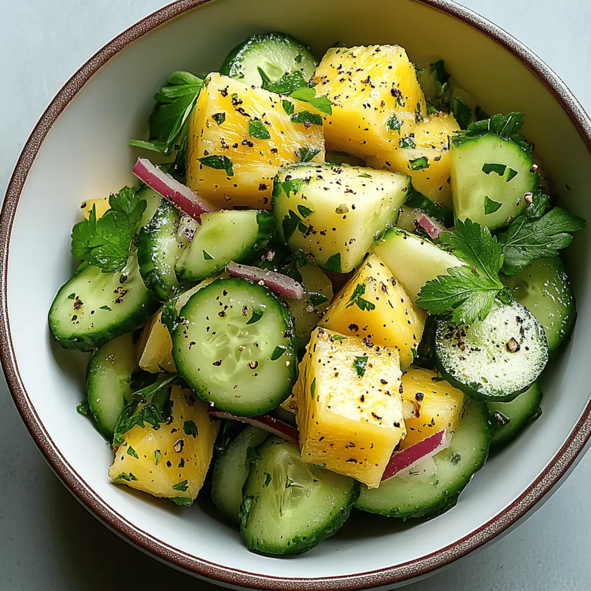 Pineapple Cucumber Salad