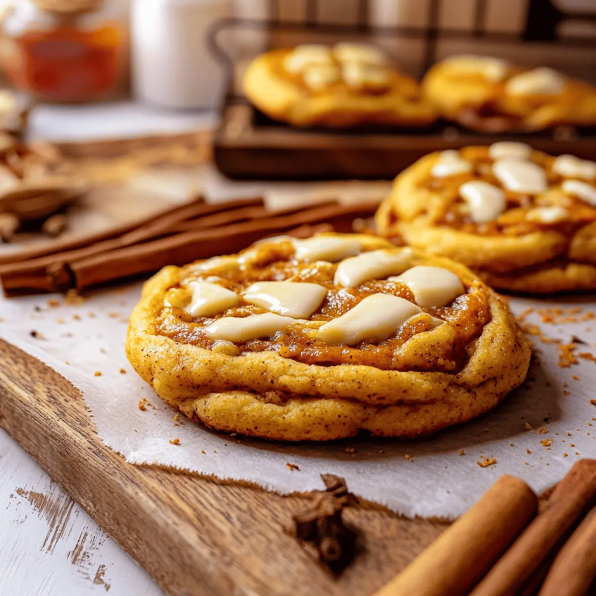 Pumpkin White Chocolate Chip Cookies