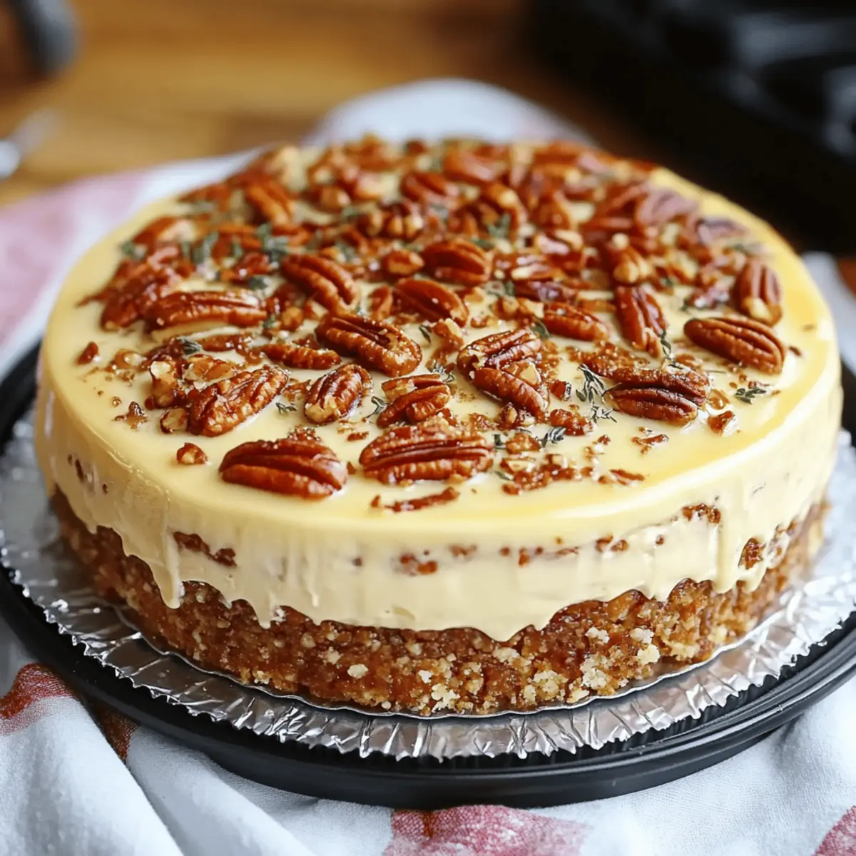 Browned Butter Pecan Cheesecake
