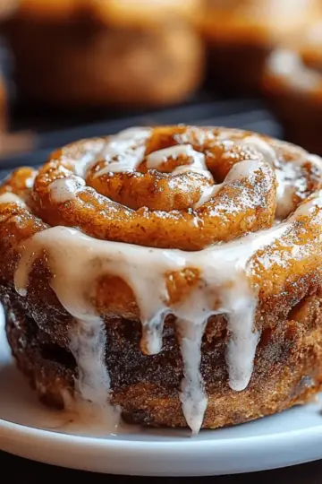 Pumpkin Cinnamon Roll Muffins