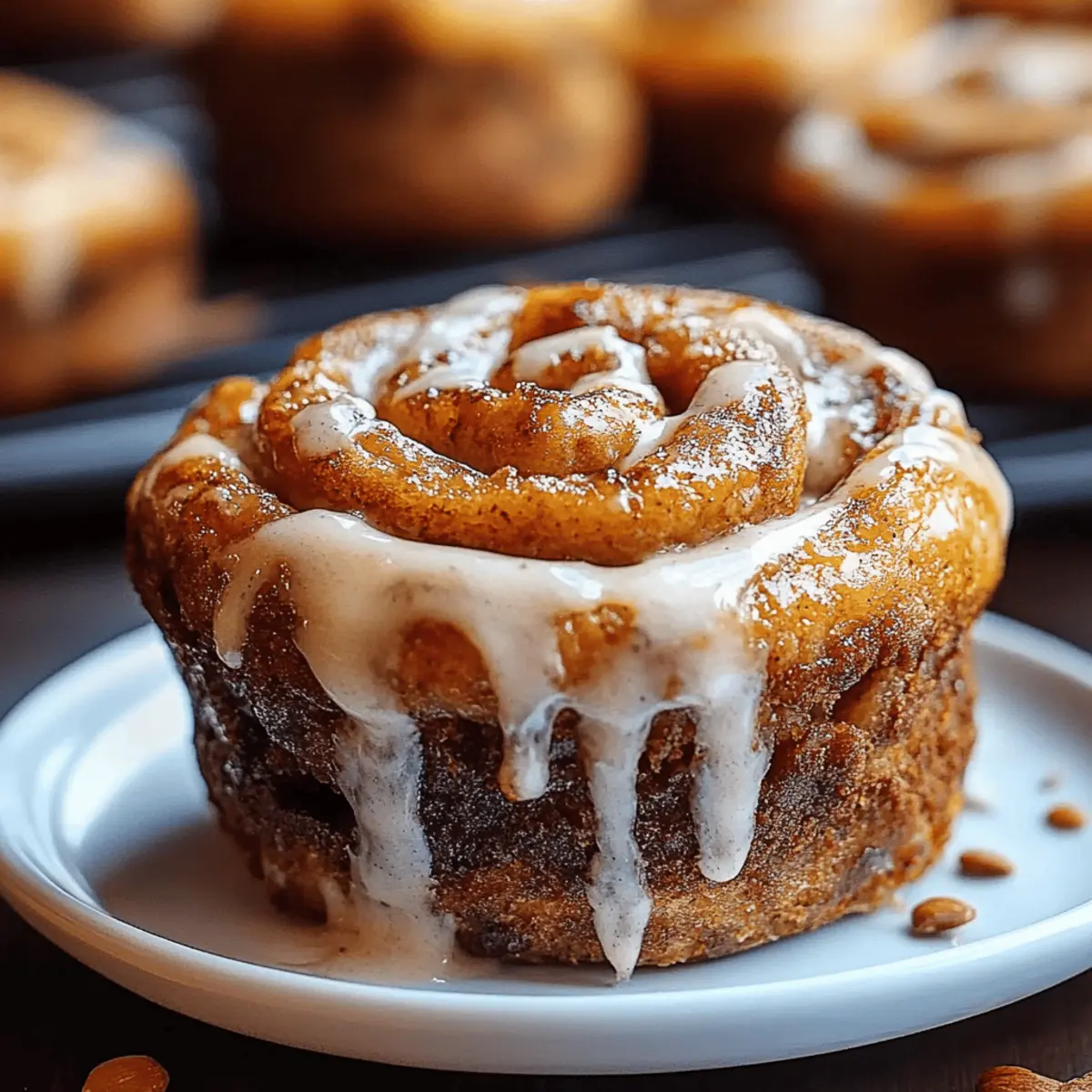 Pumpkin Cinnamon Roll Muffins