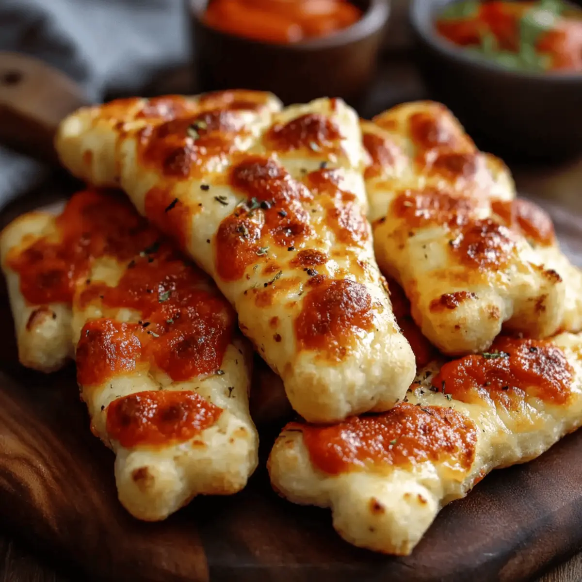 Cheesy Halloween Breadstick Bones
