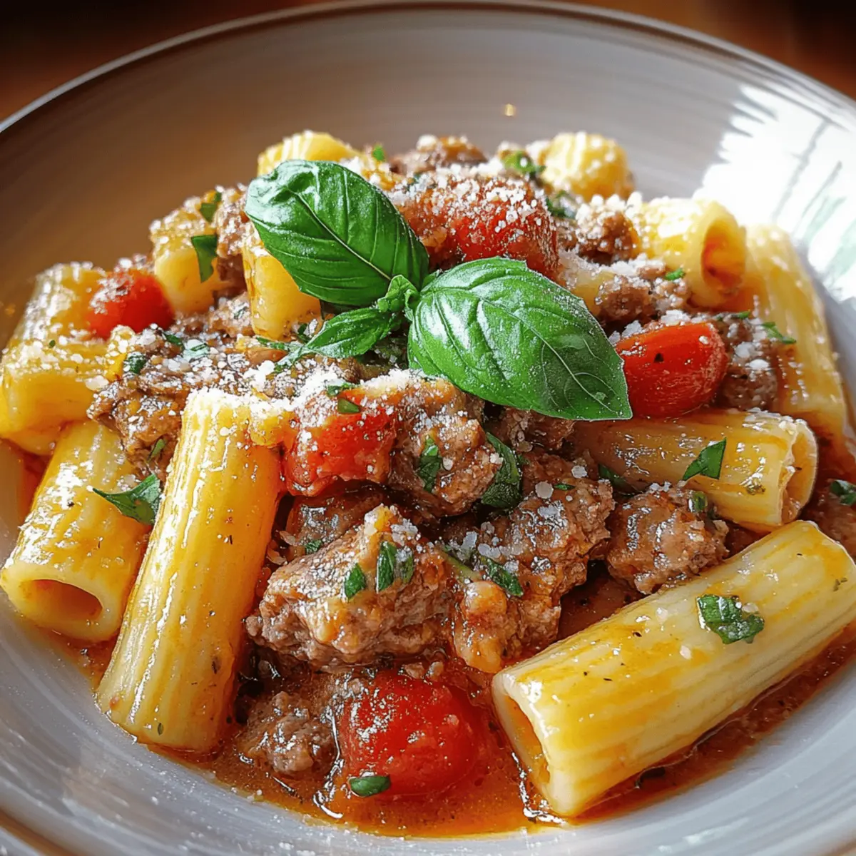 Creamy Italian Sausage Rigatoni