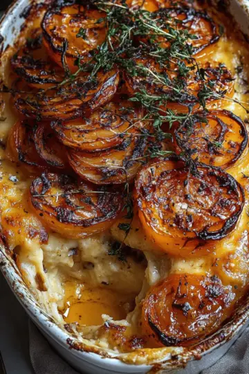 Cheesy Root Vegetable Gratin