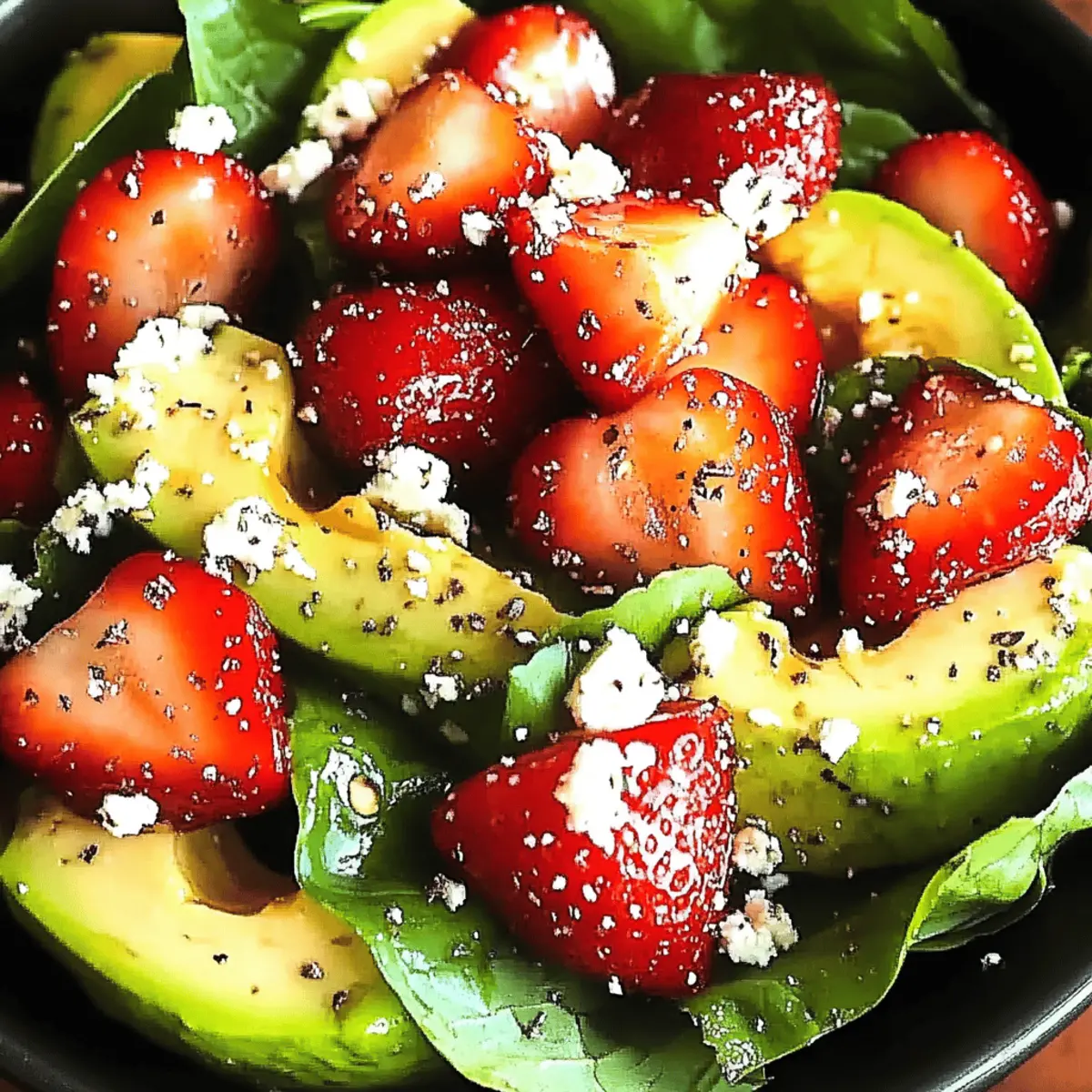 Strawberry Avocado Spinach Salad
