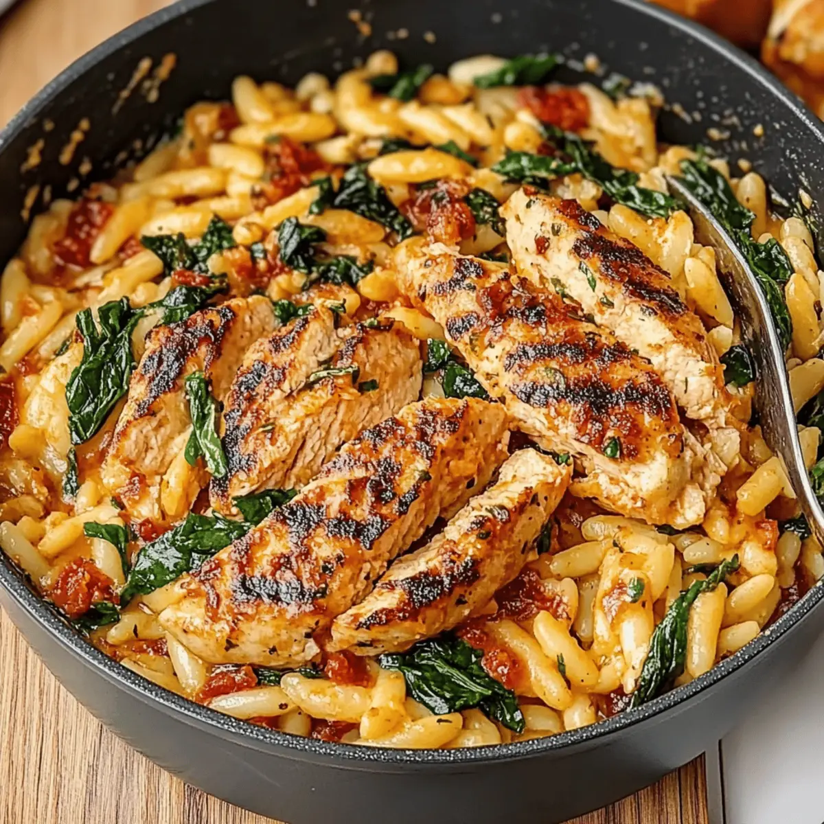 Creamy Sun-Dried Tomato Chicken Orzo