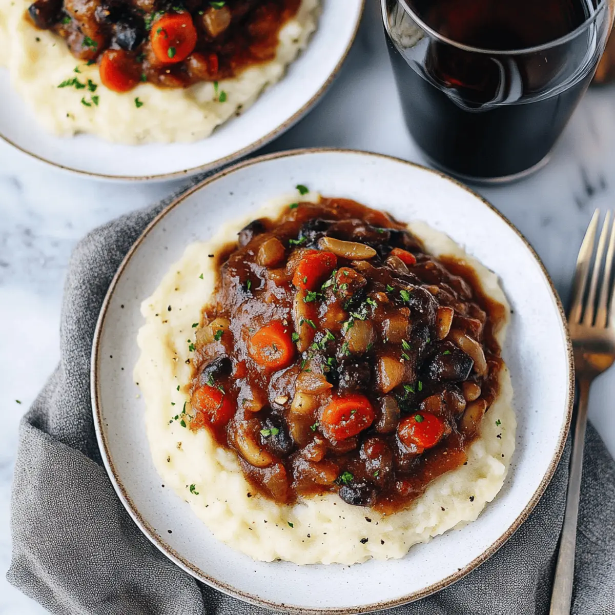 Vegan Mushroom Bourguignon
