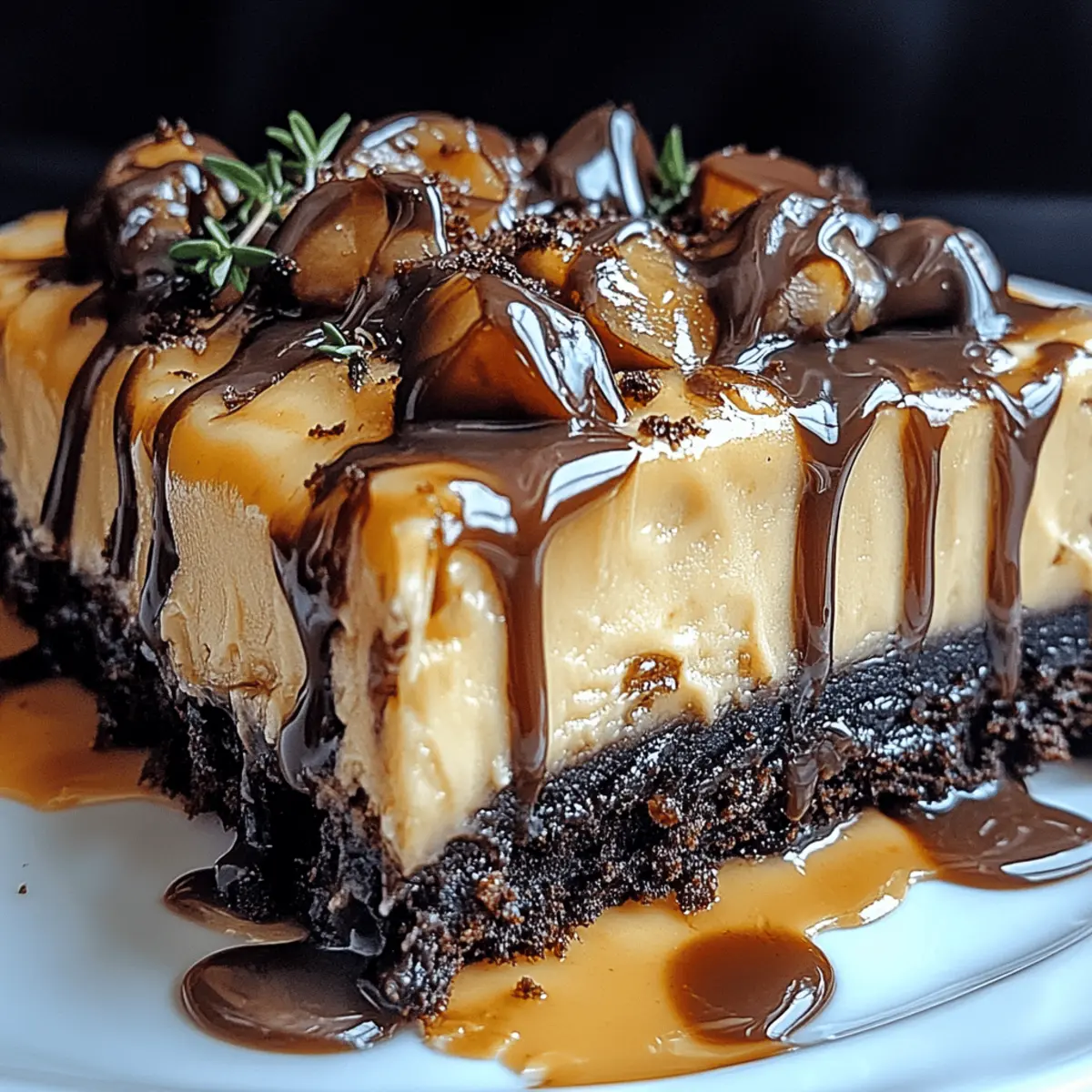 Milky Way Caramel Cheesecake Brownies