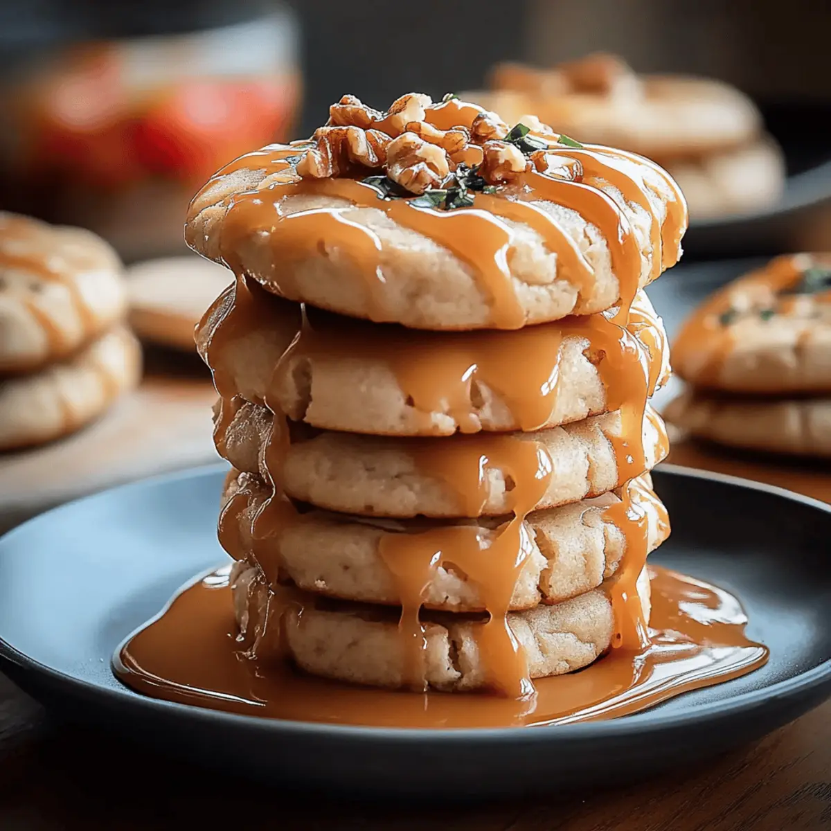 Caramel-Drizzled Apple Cinnamon Cookies