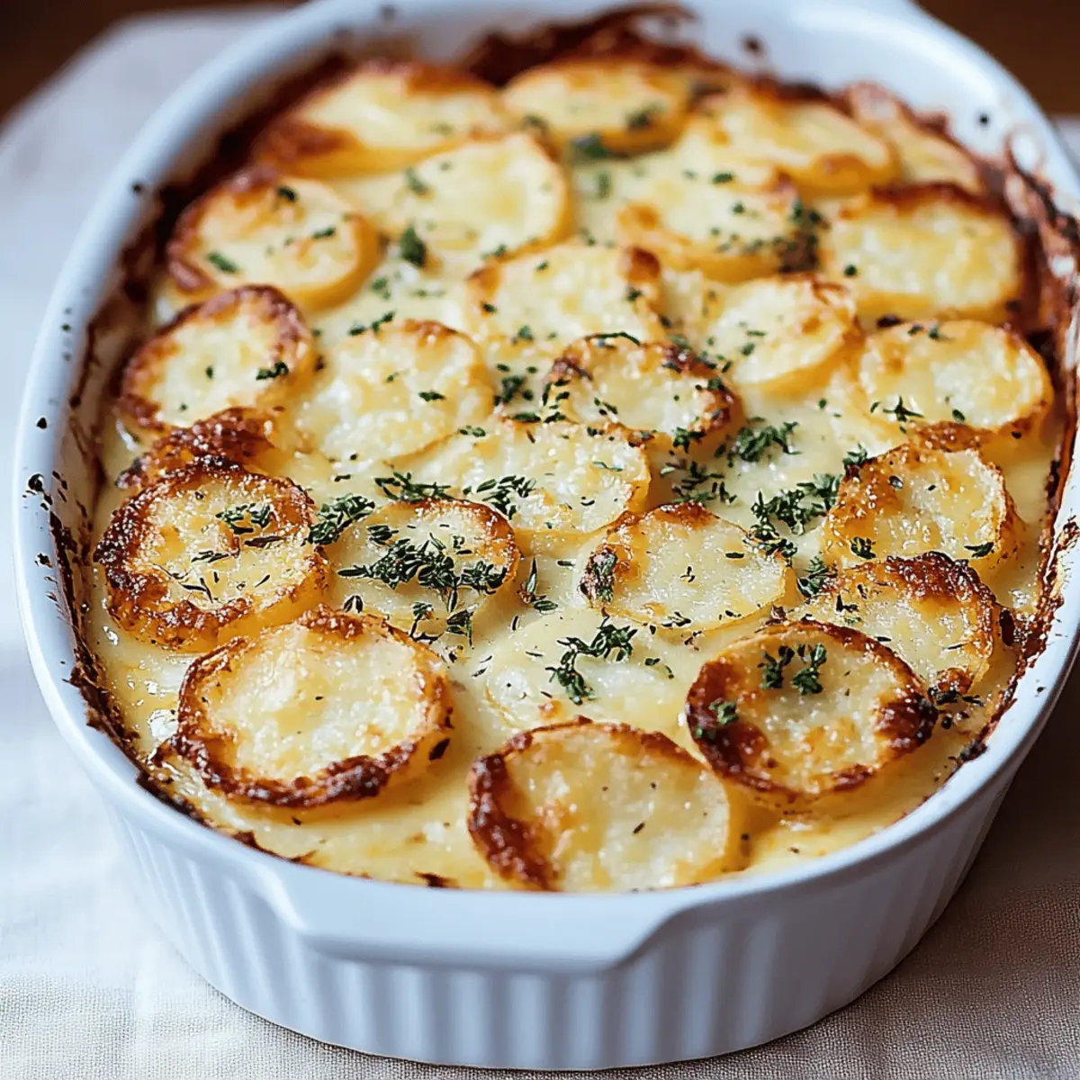 Cheesy Garlic Scalloped Potatoes