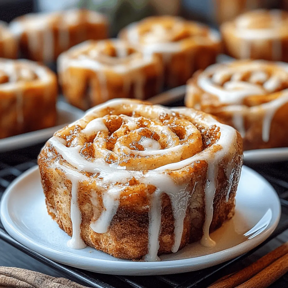 Pumpkin Cinnamon Roll Muffins