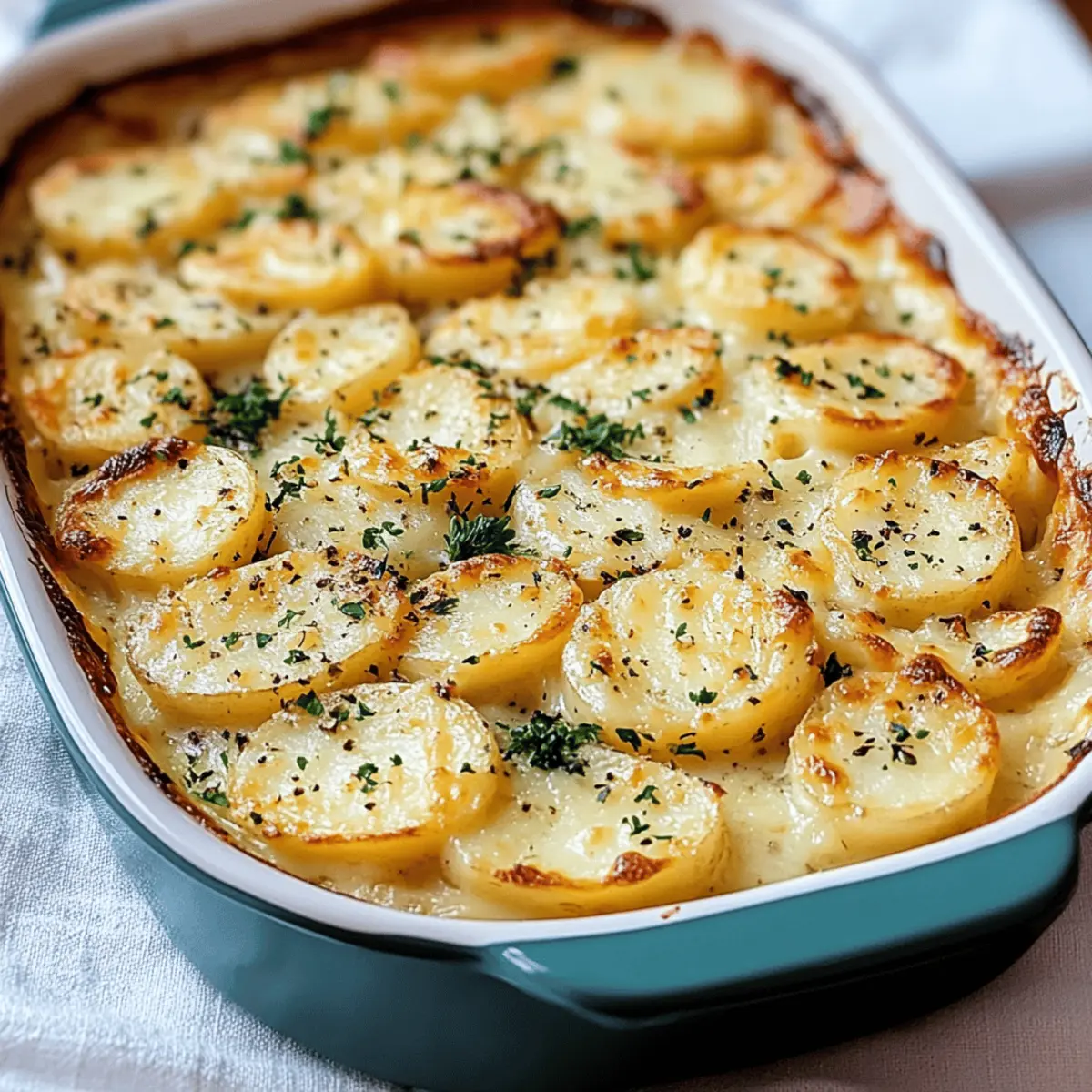 Cheesy Garlic Scalloped Potatoes