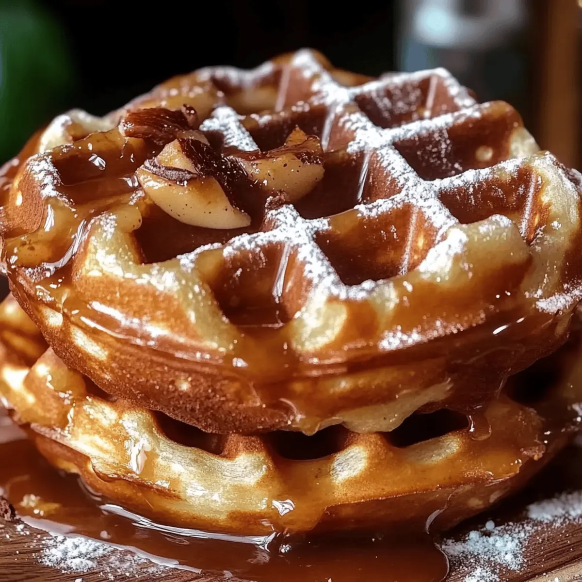 Apple Fritter Waffle Donuts