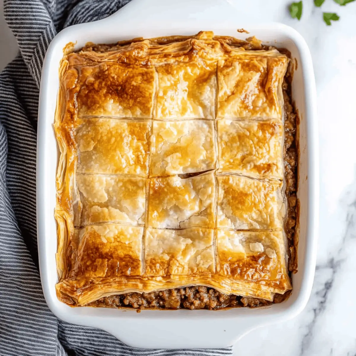 Phyllo Meat Pie