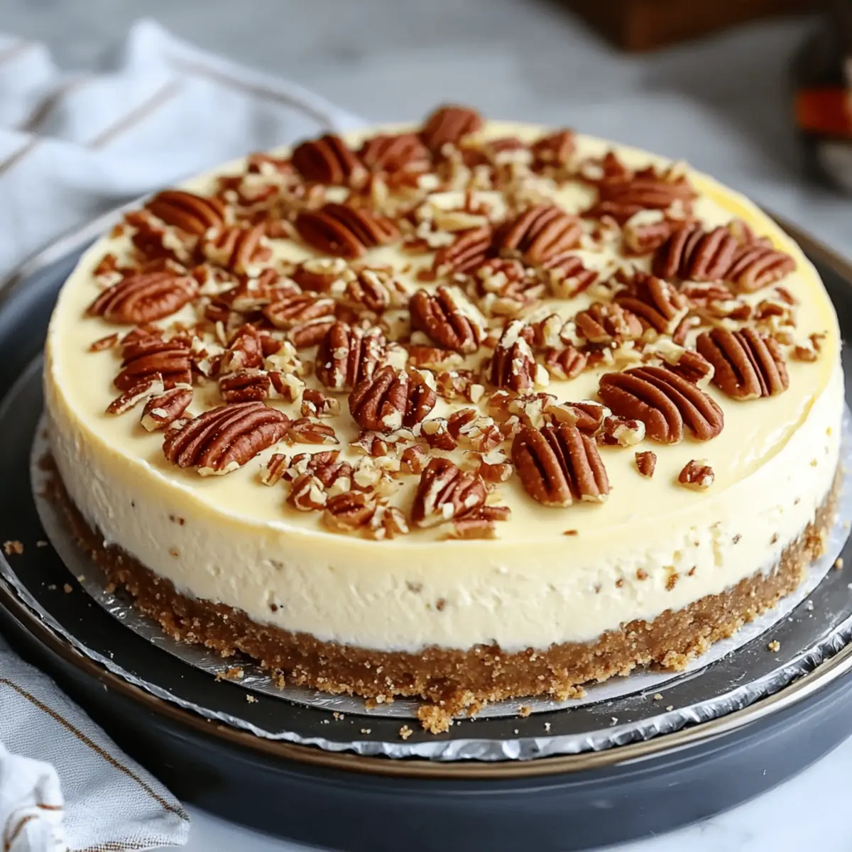 Browned Butter Pecan Cheesecake