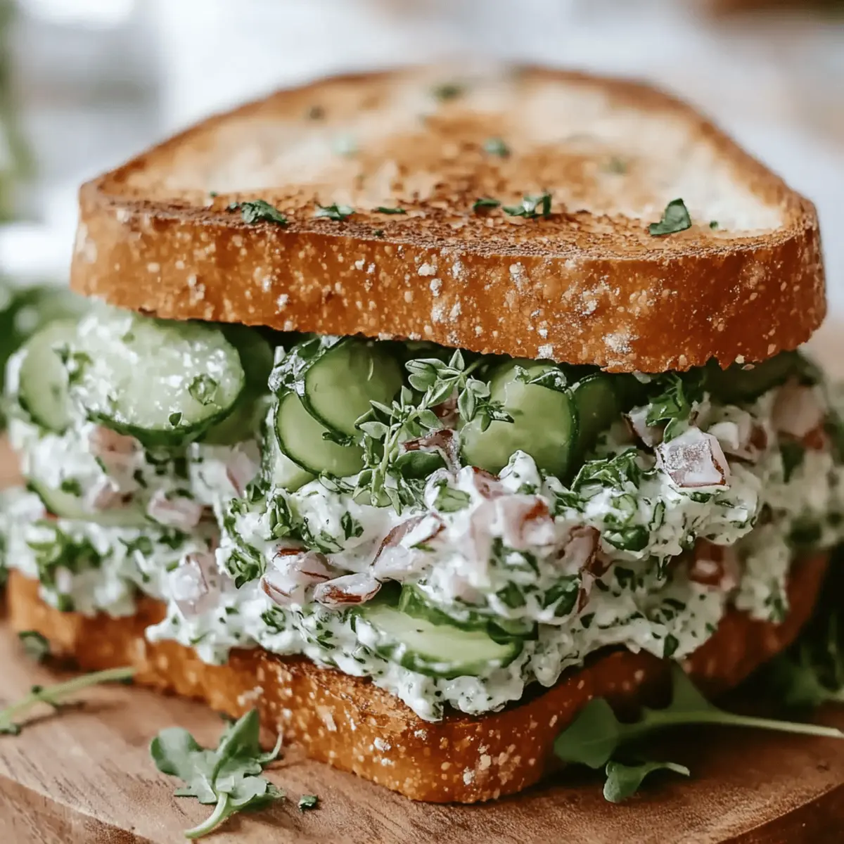 Cucumber Salad Sandwiches