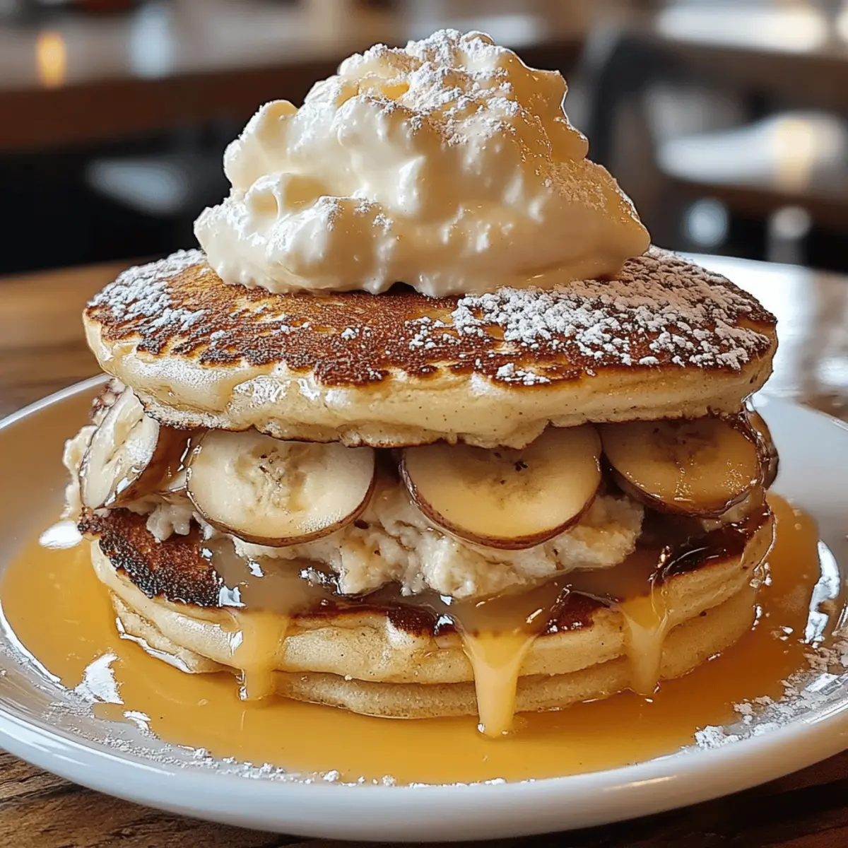 Sweet Coconut Cream Pancakes