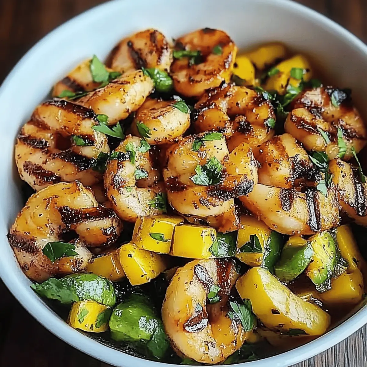 Shrimp Avocado Mango Bowls
