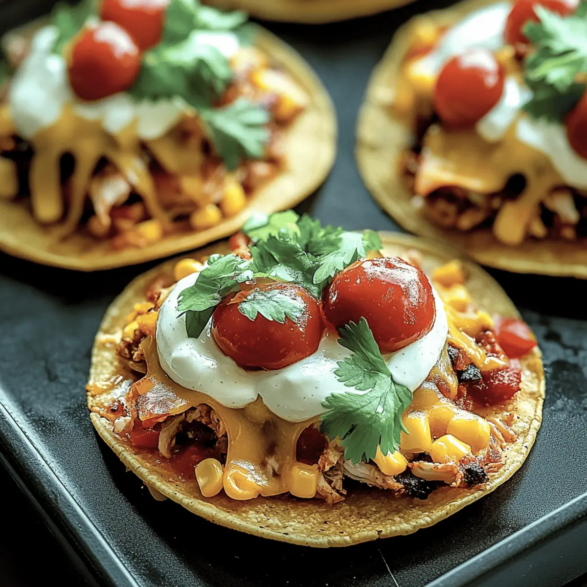 Mexican Rotisserie Chicken Tostadas
