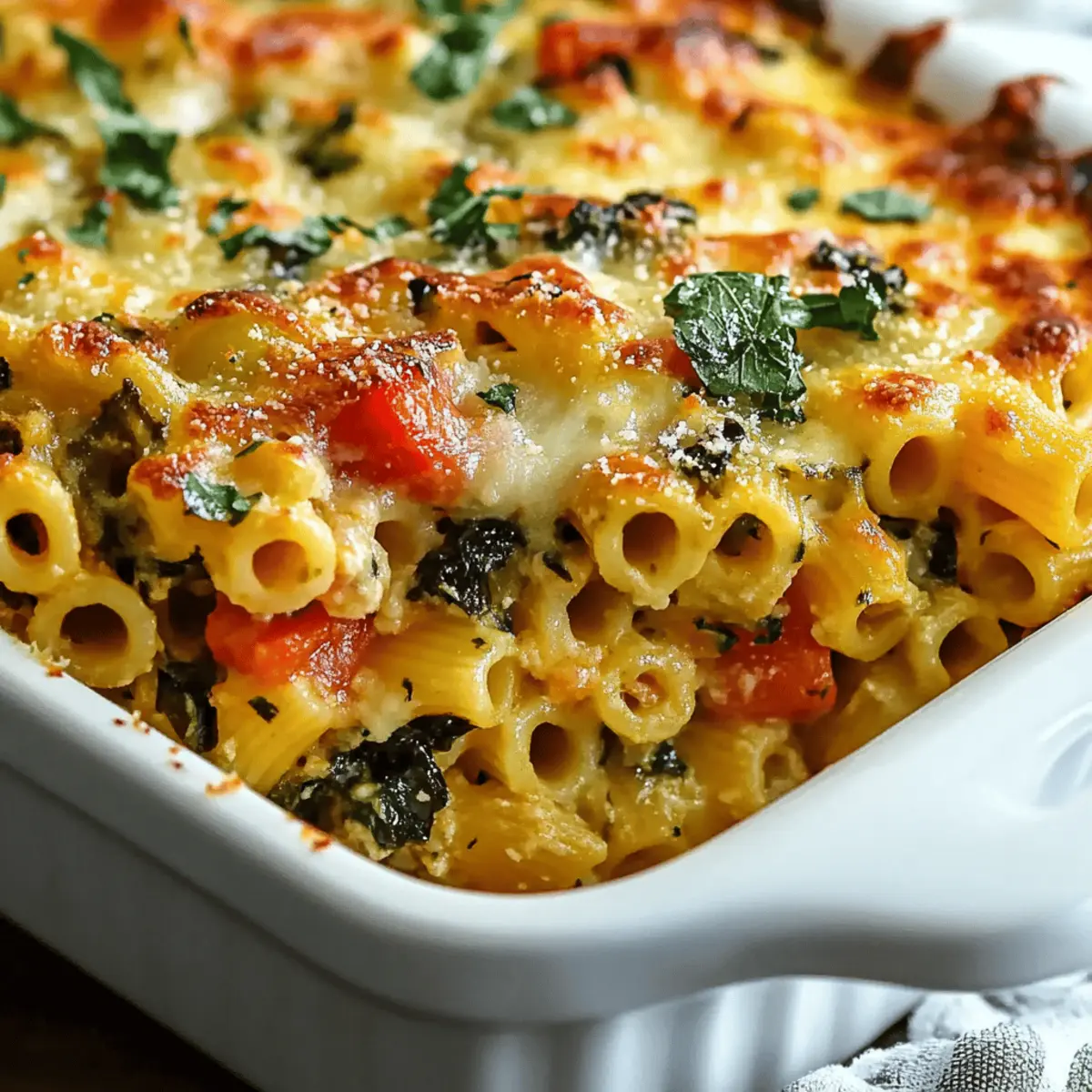 Mediterranean Vegetable Pasta Bake