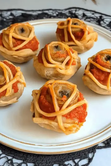 Halloween Mummy Meatballs