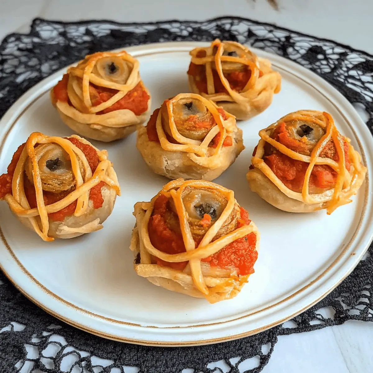 Halloween Mummy Meatballs