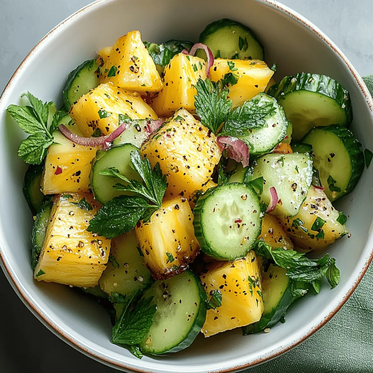 Pineapple Cucumber Salad