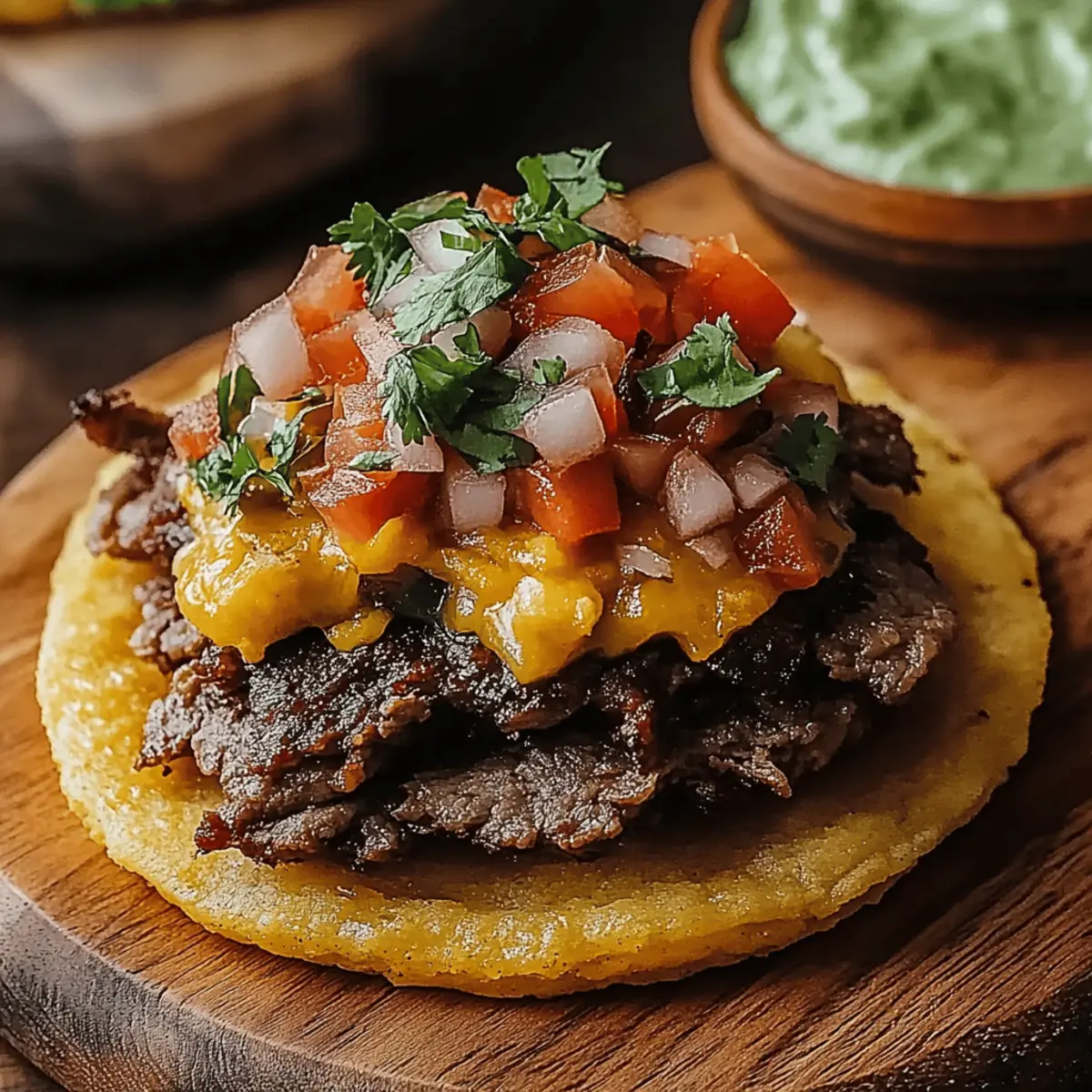 Mexican Tostadas de Carne Asada
