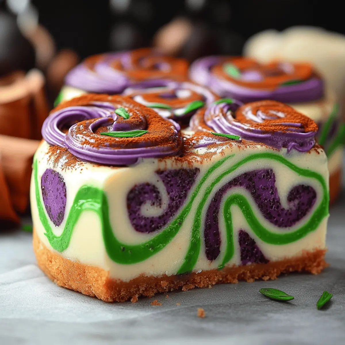 Polyjuice Potion Swirl Cheesecake