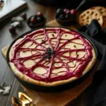 Bloody Beet Hummus with Cheese Web