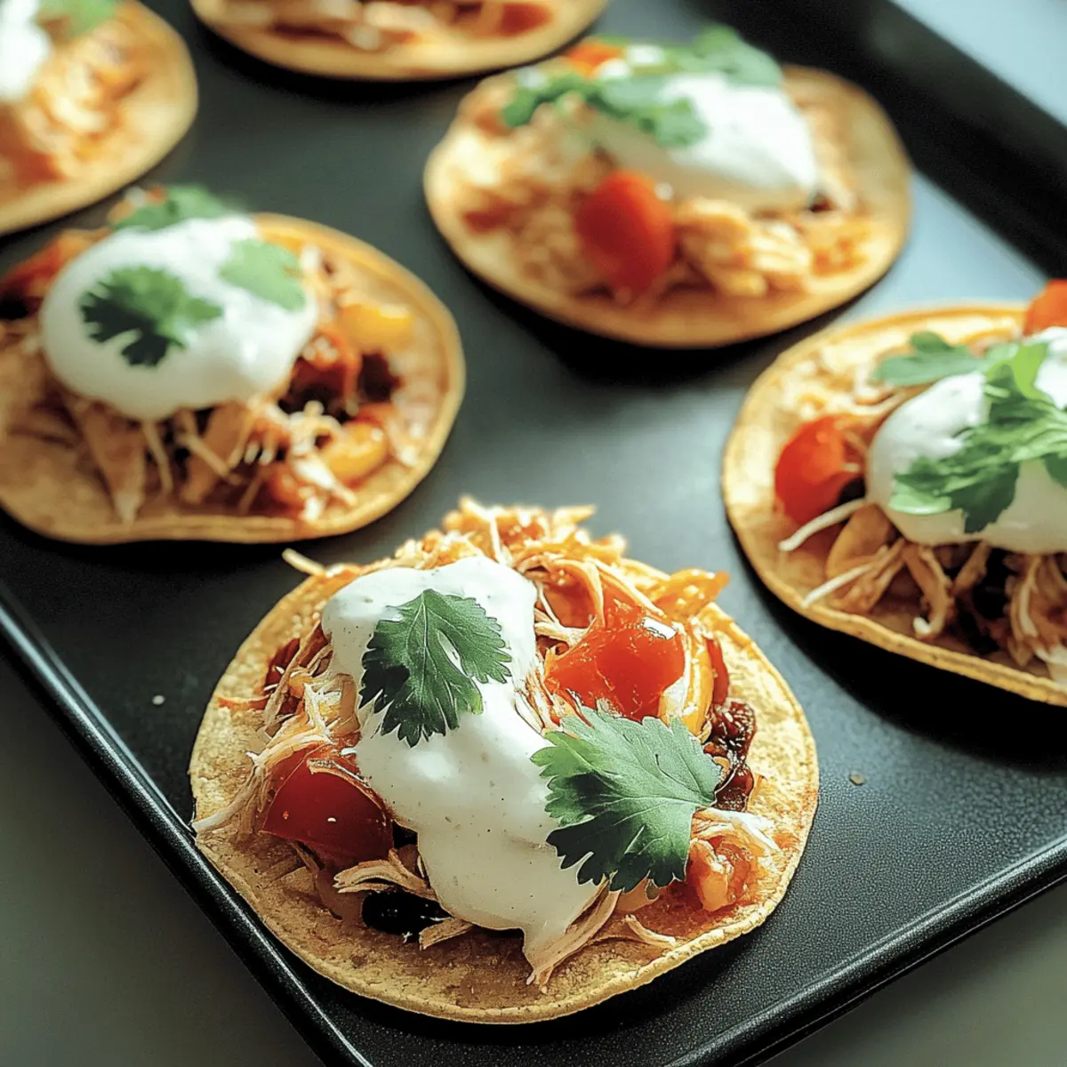 Mexican Rotisserie Chicken Tostadas