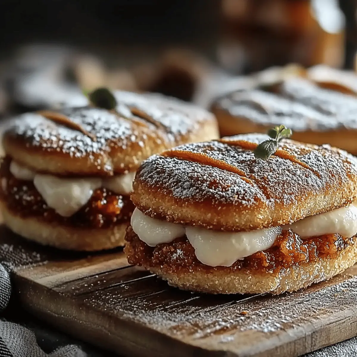 Apple Cider Whoopie Pie Cookies with Caramel