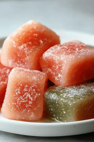 Watermelon Mochi