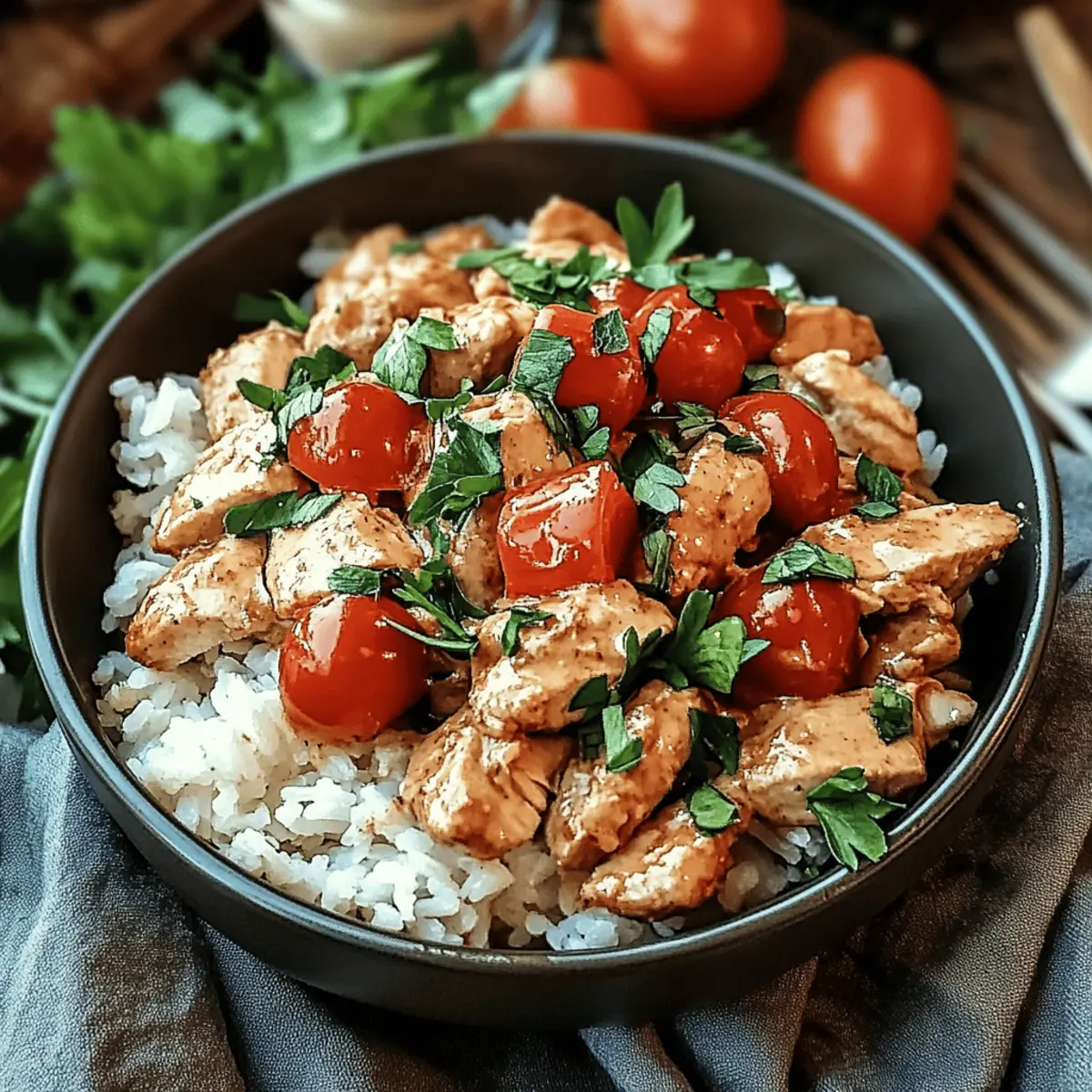 Coconut Chicken Rice Bowl