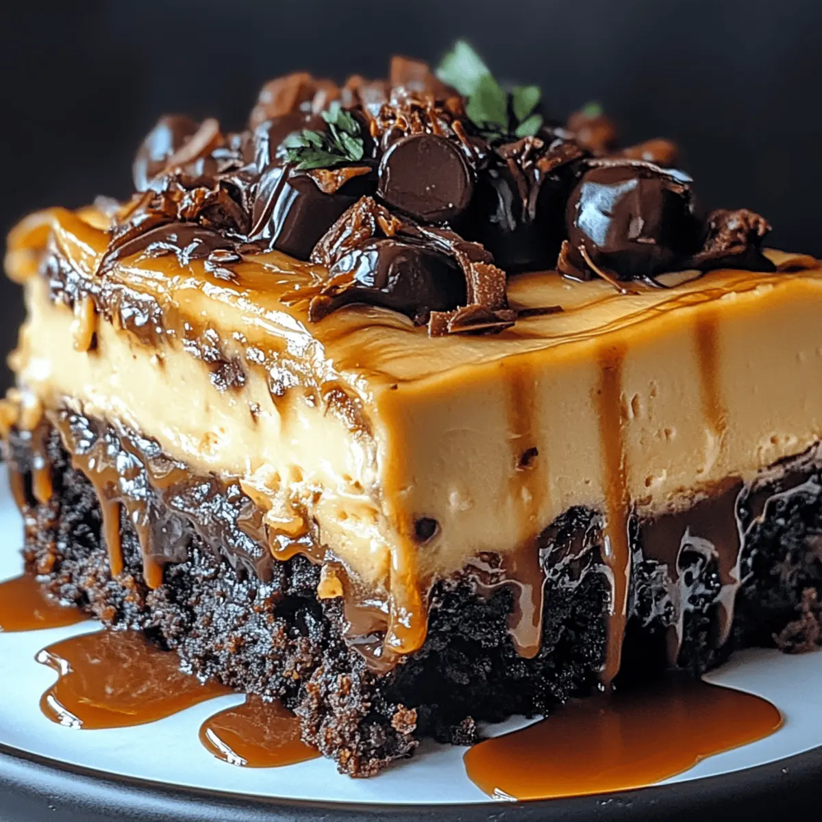Milky Way Caramel Cheesecake Brownies