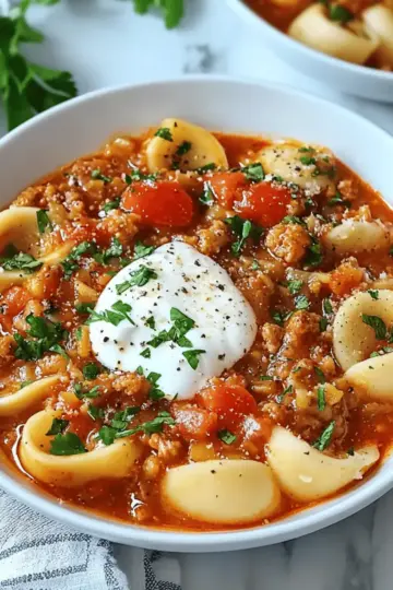 Slow Cooker Lasagna Soup