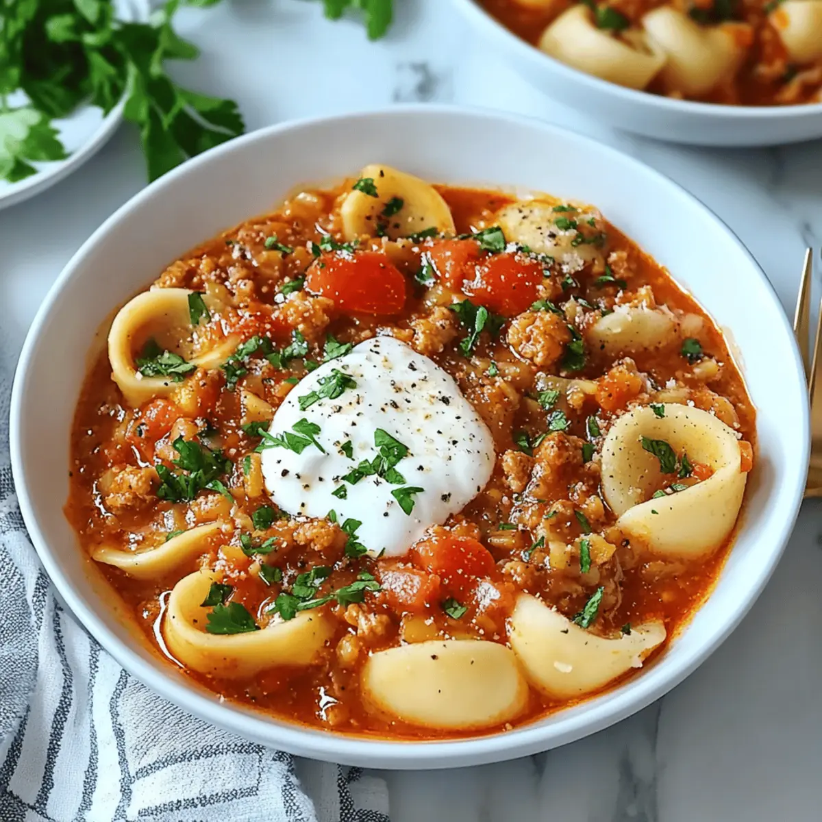 Slow Cooker Lasagna Soup