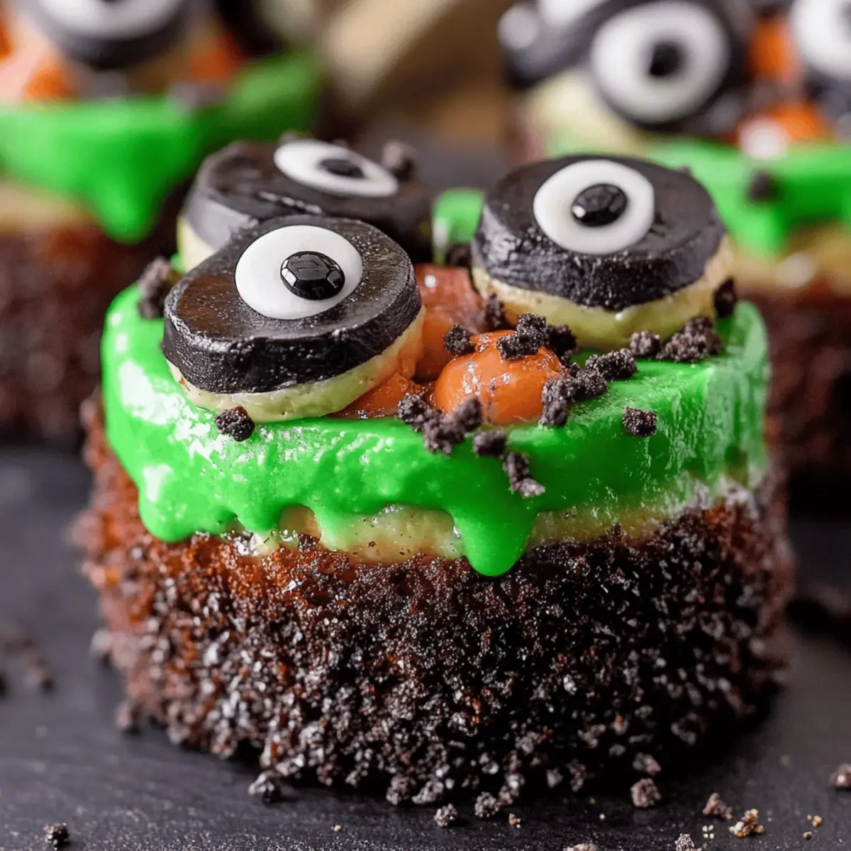 Frankenstein Mini Cheesecakes