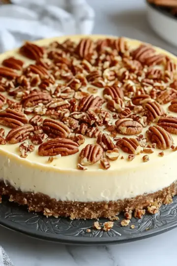 Browned Butter Pecan Cheesecake
