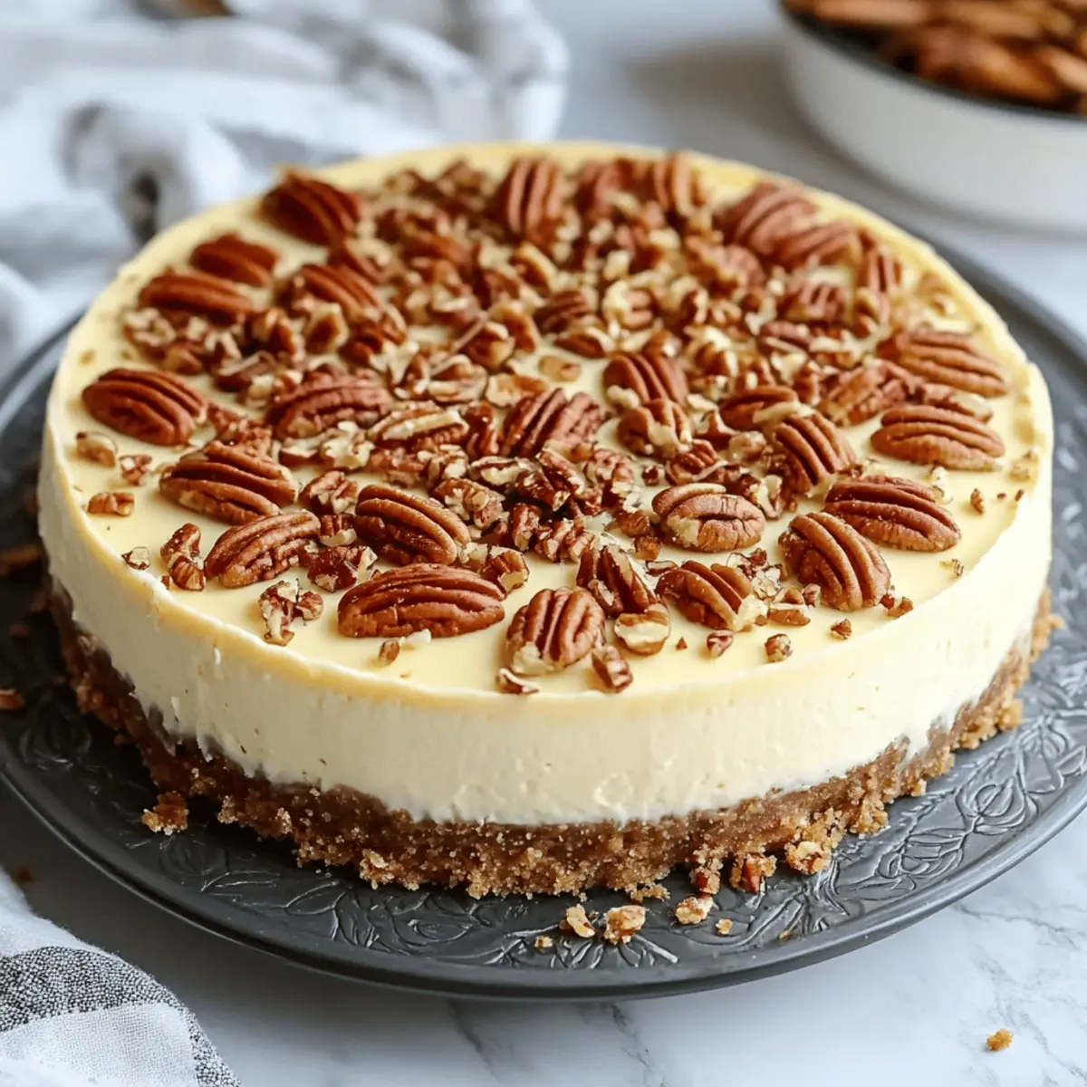 Browned Butter Pecan Cheesecake