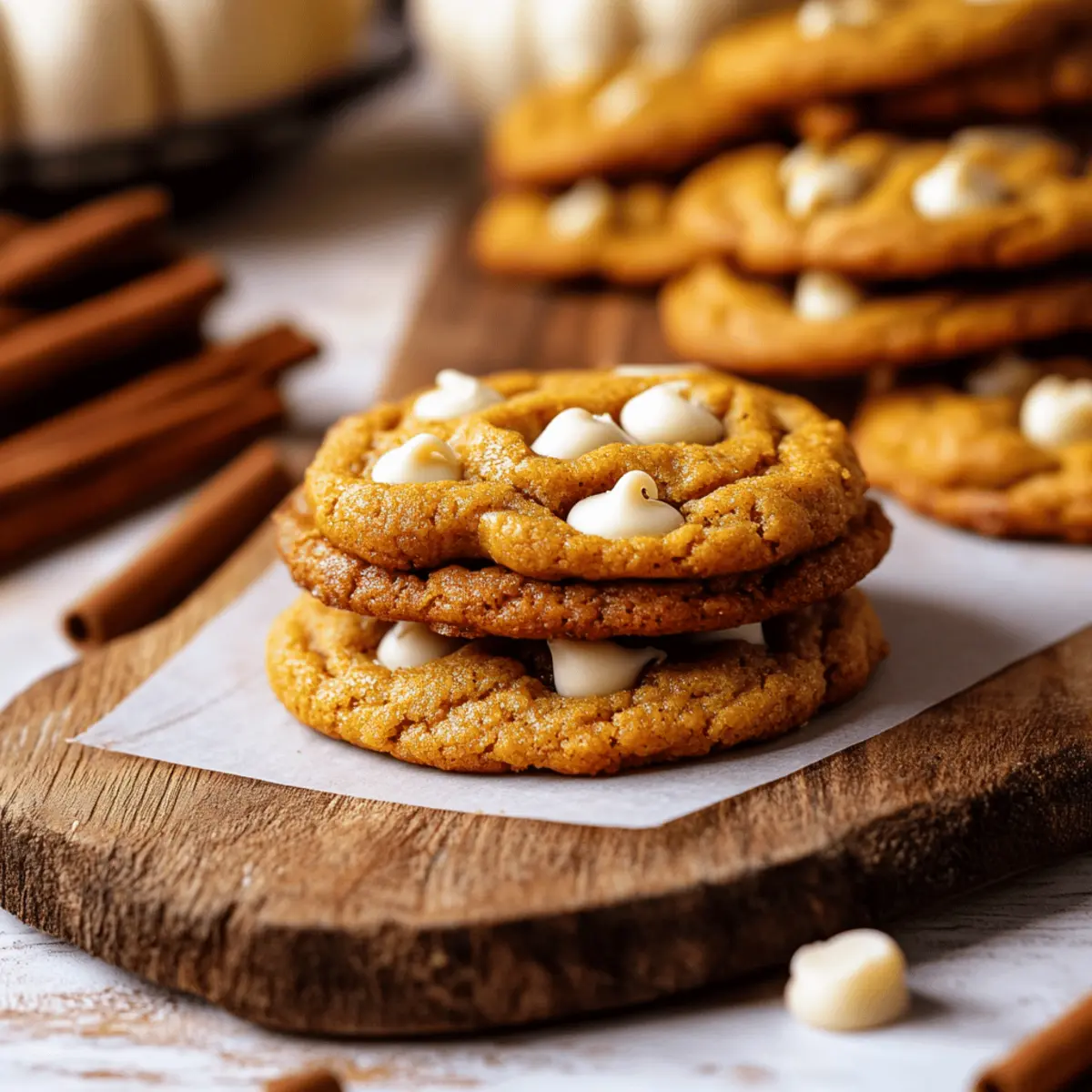 Pumpkin White Chocolate Chip Cookies
