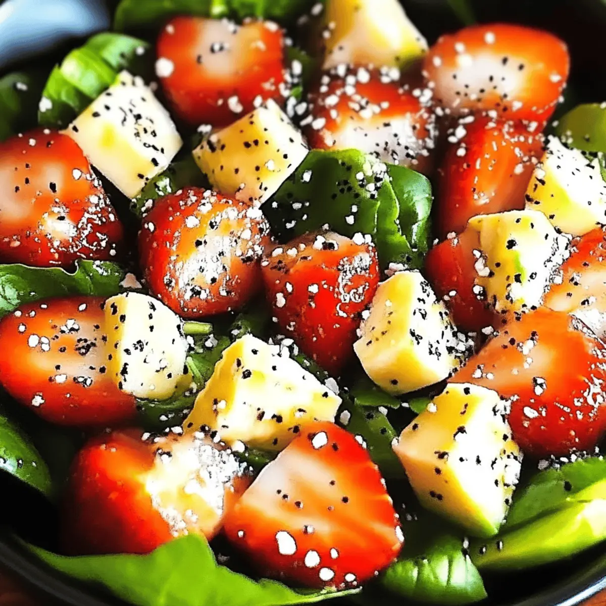 Strawberry Avocado Spinach Salad