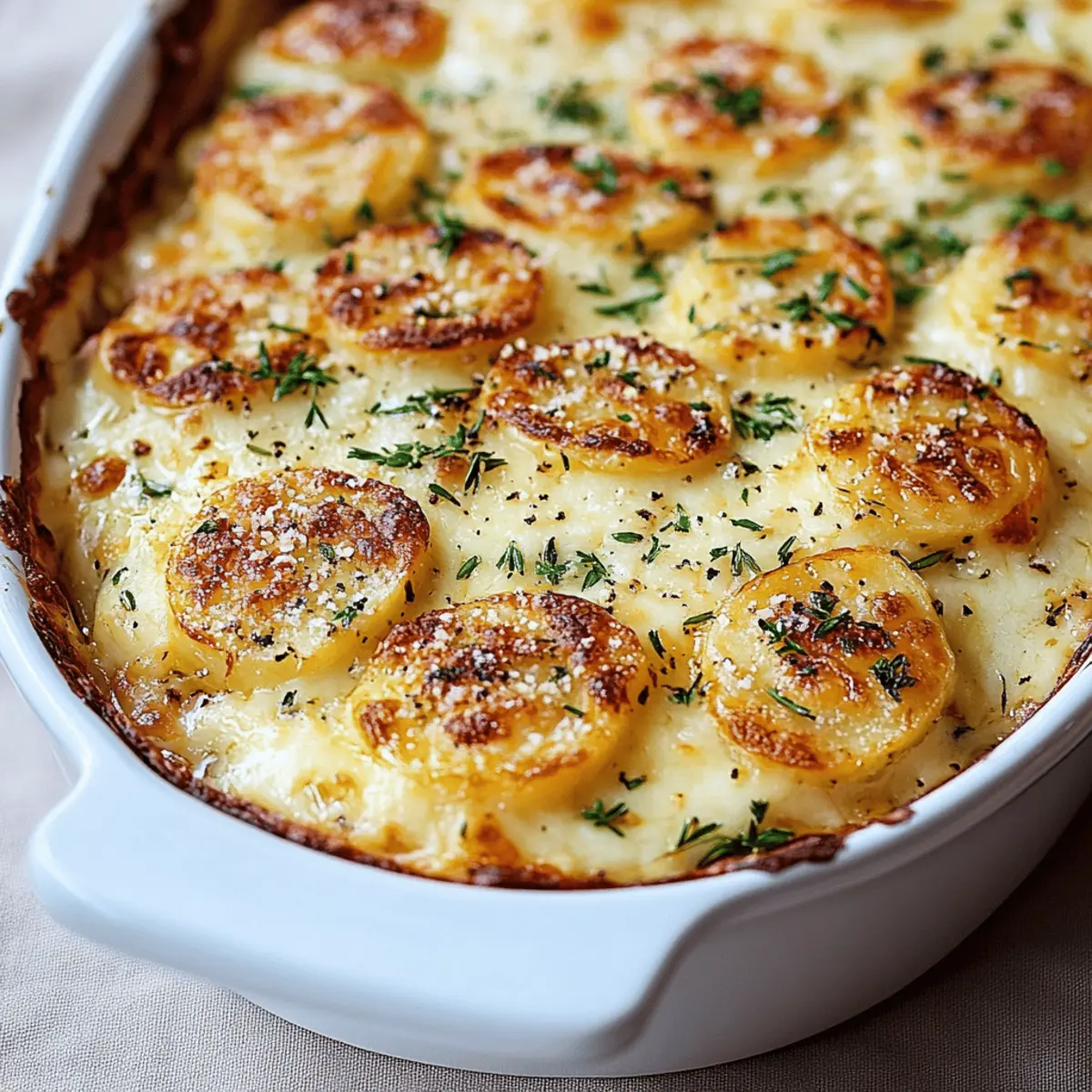 Cheesy Garlic Scalloped Potatoes