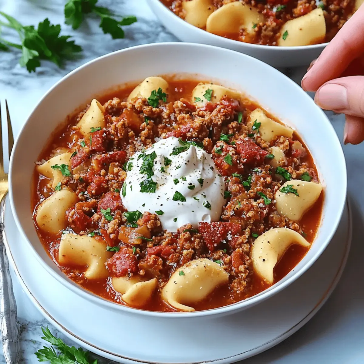 Slow Cooker Lasagna Soup