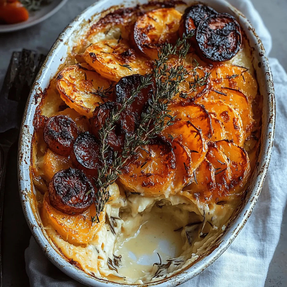 Cheesy Root Vegetable Gratin