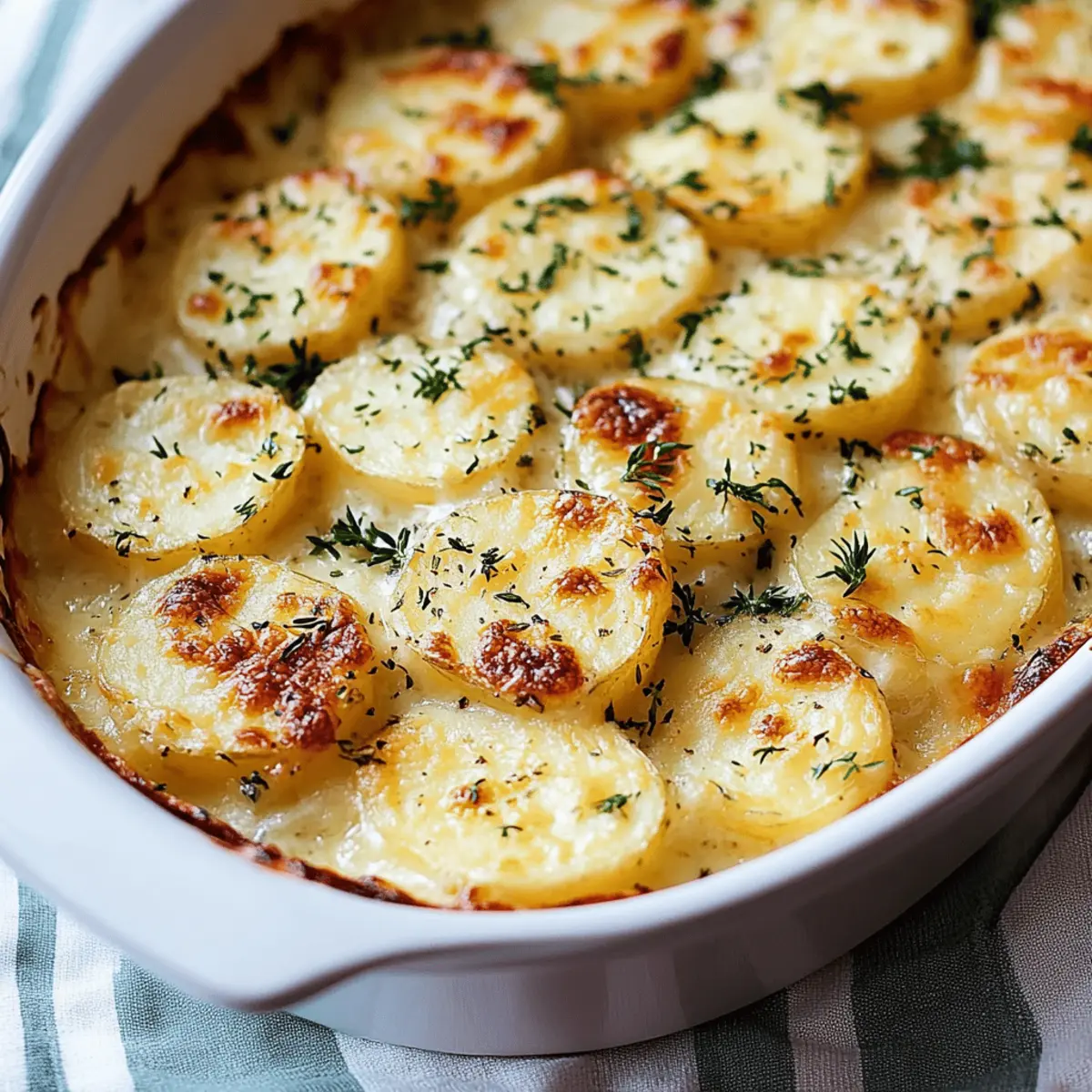 Cheesy Garlic Scalloped Potatoes