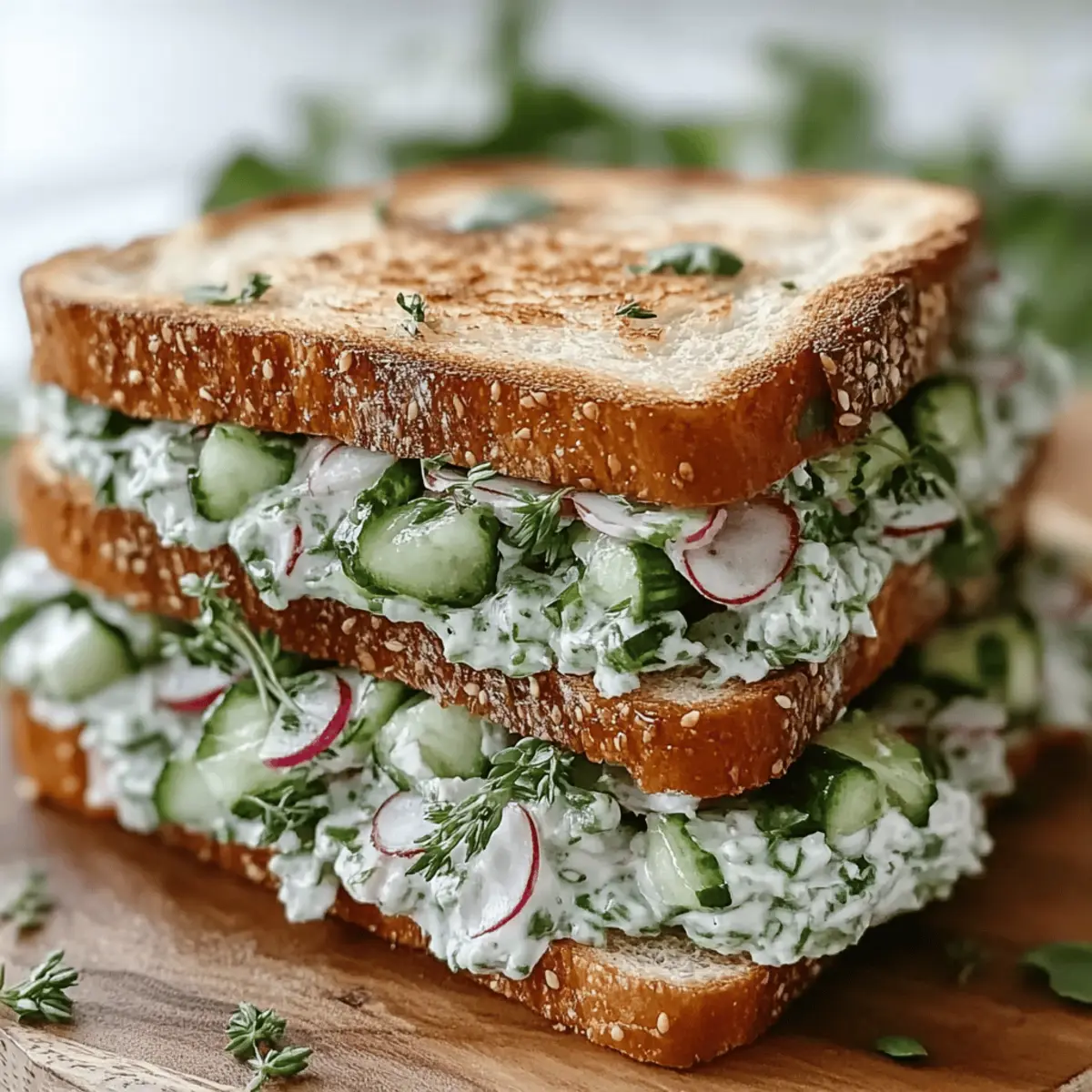 Cucumber Salad Sandwiches