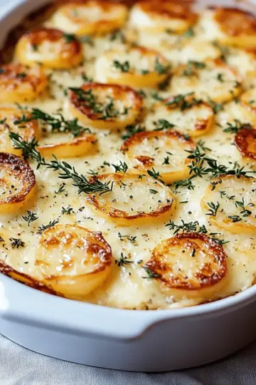 Cheesy Garlic Scalloped Potatoes