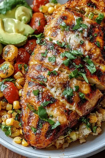 Grilled Hot Honey Chicken with Sweet Corn Salad